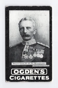 1901 Ogdens General Interest Major-Gen EPR Woodgate #116 Tobacco Vintage Card - Picture 1 of 2