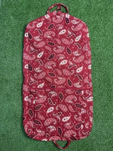 Vera Bradley Red Quilted Paisley Floral Suit Dress Garment Travel Bag - Picture 1 of 12