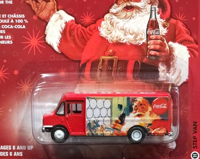 Johnny Lightning CHASE Step Van Delivery WHITE LIGHTNING Coca Cola Car Santa Red - Image 1 of 4