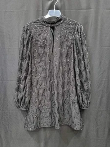 Mint Velvet Black Sequin Mini Dress Size: Uk 10 - Picture 1 of 4