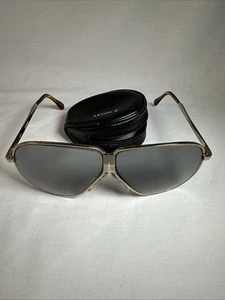 Vintage FERRARI ASTON II Style Aviator Style Klapp Sonnenbrille mit Reißverschluss Etui - Bild 1 von 6