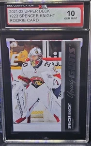 21-22 Upper Deck Spencer Knight Young Guns Rookie 💥💥💥 KSA 10 Gem Mint - Picture 1 of 3
