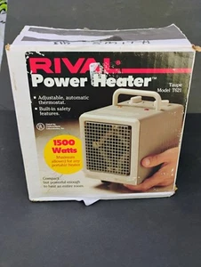 Vtg Rival Power Electrical Heater T621 Tested And Working Space Heater Made USA - Picture 1 of 11