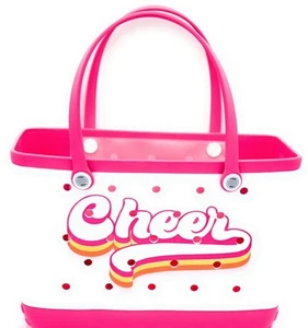 Rubber Beach Tote , Pool Bag - Cheer - Picture 1 of 4