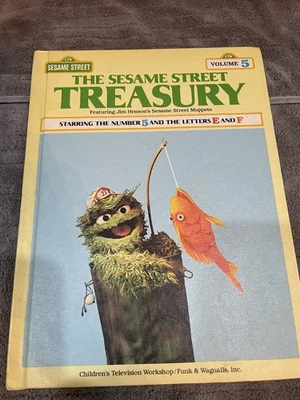 The Sesame Street Treasury Volume 5 Starring 5 And E F 1983 Muppets Foto 1 de 2