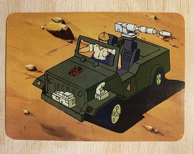 1985 Hasbro Transformers Action Trading Card #138 Hound Rolls Into Battle - Image 1 of 2