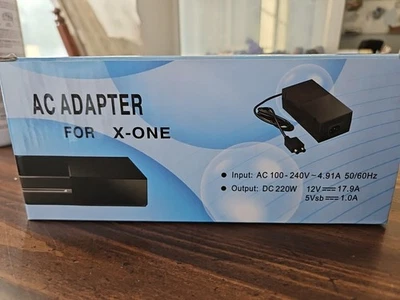 For Microsoft XBOX ONE X-ONE AC Adapter Power Supply Cord - 220W Black - Image 1 of 2