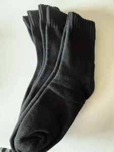 3 Paar schwarze Polyeser Socken - Bild 1 von 3