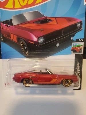 '70 PLYMOUTH BARRACUDA, #020, 2024 HW ROADSTERS, VARIACIÓN ROJA COPO DE METAL  Foto 1 de 4