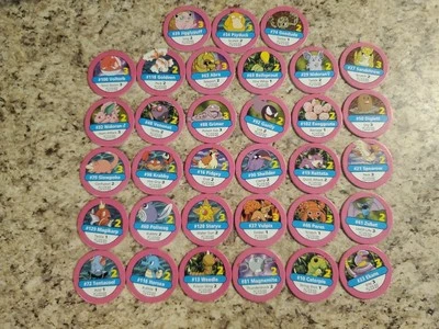 1999 Pokemon Master Trainer Board Game Replacement Piece chip 33 Pink (B413) - Image 1 of 2