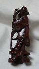 ANTIQUE CHINESE HANDCARVED ROSEWOOD IMMORTAL STATUE , #2