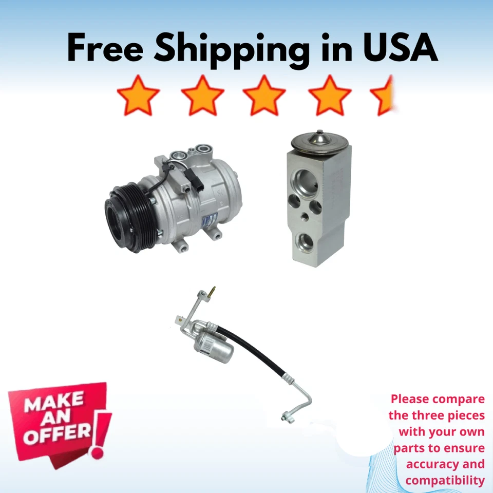 Kit Compresor A/C Fit Ford Expedition 2005-2006, Lincoln Navigator 2005-2006 Foto 1 de 4