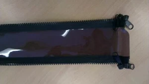 PVC Blind Tinted / charcoal Joiner Zipper 10cm Outdoor PATIO Cafe Blinds - Picture 1 of 3