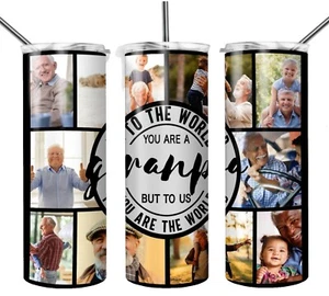 Personalisiertes Foto Opa Vatertag 20 Unzen Becher Reise Thermo - Bild 1 von 3
