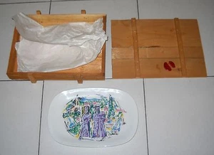 Piatto d'artista Ceramica PIERO GAULI Omaggio ungherese Serigrafia Numerato Dish - Picture 1 of 2