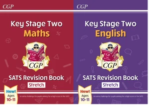 NEW KS2 SATS English & Maths - Stretch Revision Set by CGP Books - Foto 1 di 3