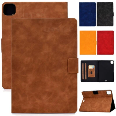 For iPad Pro 12.9 11 10.9 10.2 9.7 5th 7th 8th Gen Mini Leather Case Smart Cover - Image 1 of 4