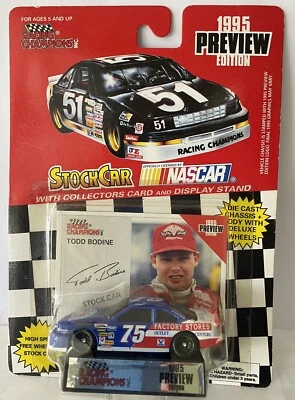 Racing Champions NASCAR 1995 Edición Vista Previa Stock Car Todd Bodine # 75 Foto 1 de 2