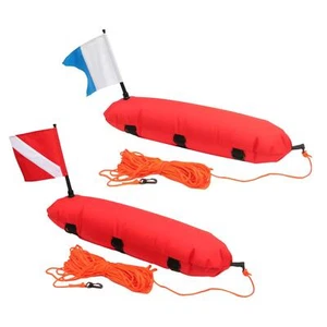 Buoy Float for Scuba Diving Spearfishing, Swimming Dive Flag and Rope Beach - Picture 1 of 4