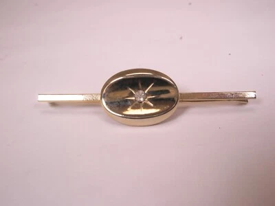 Barra de cuello vintage de diamantes de imitación tono dorado de 2-3/16" L263 Foto 1 de 4