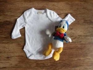 BABY LONG SLEEVE ORGANIC COTTON BODYSUIT Size 00000, Tiny Baby - Picture 1 of 6