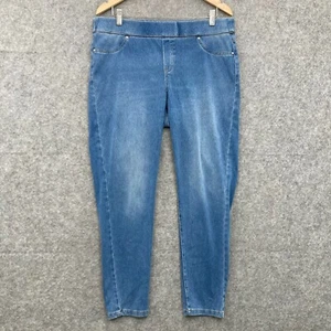 Suzanne Grae Jegging Jeans Womens Large Blue Elastic Waist Skinny Pull On 54605 - Picture 1 of 10