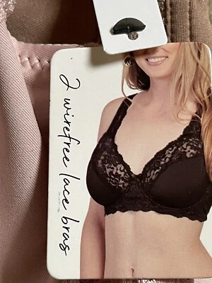 NEW W/TAGS CARRIE AMBER INTIMATES LOT OF 2  BRAS-PINK & MOCHA WOMAN SZ 38C - Image 1 of 4