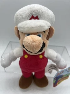 New Super Fire Mario (White) Plush Stuffed Toy 9" Jakks world of Nintendo - Picture 1 of 5