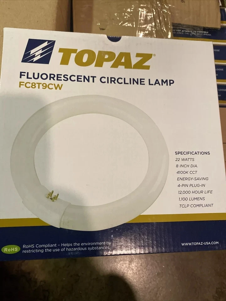 FC8T9/CW 22w Watt 8" Inch Cool White 4-Pin Base Circline Fluorescent Light Bulb - Image 1 of 1