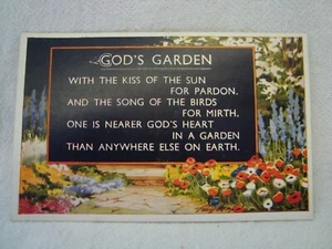 GODS GARDEN c1940s Postcard Bamforth Best of Luck 514 - Picture 1 of 2
