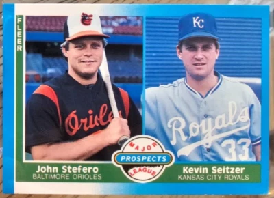 1987 Fleer Kevin Seitzer/John Stefero RC #652 Kansas City Royals - Image 1 of 2