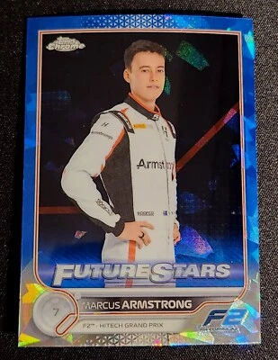 2022 Topps Chrome Sapphire Formula 1 F1 #84 Marcus Armstrong RC (Future Stars) - Image 1 of 3