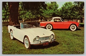 Postal Triumph TR-4 1962 convertible y techo rígido cupé - Imagen 1 de 3