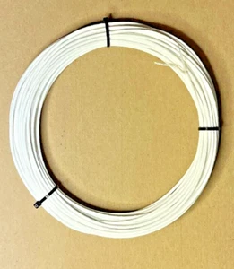 Alpha Wire 9188A, RG188A PTFE Coax Wire, White, 50ft - Picture 1 of 2