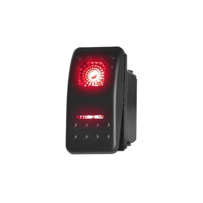 3 Position Backlit ON/OFF/ON Rocker Switch UTV RZR Teryx Maverick X3 Viking Red Foto 1 de 4