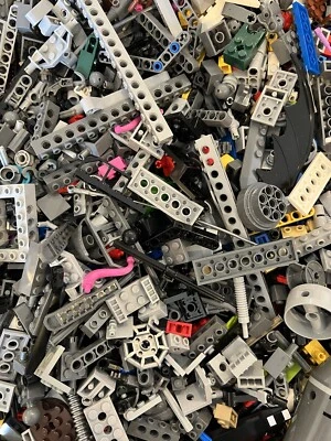 LEGO Technic Bricks Bulk Lot Pins Axles Gears Connectors 1/2 lb Pound Mindstorms - Image 1 of 4