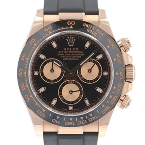 Rolex Daytona Chronograph Watch 116515 18K Rose Gold Osterflex Band-New Complete - Picture 1 of 15