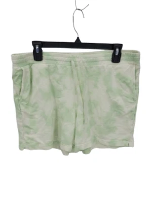 Pantalones Cortos Jill Fit Para Mujer Medianos Verde Tie Dye Cordón Cintura Informal Tejido Foto 1 de 4