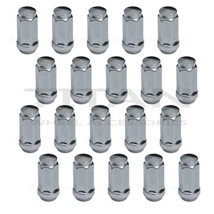 20pc Chrome XL Lug Nuts 3/4" Head 14x1.5 Bulge Acorn for Chevy GMC 5 Lug Trucks - Picture 1 of 4