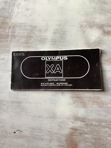 Original Olympus XA 35mm Film Camera Instruction Book Printed in Japan - Photo 1/3
