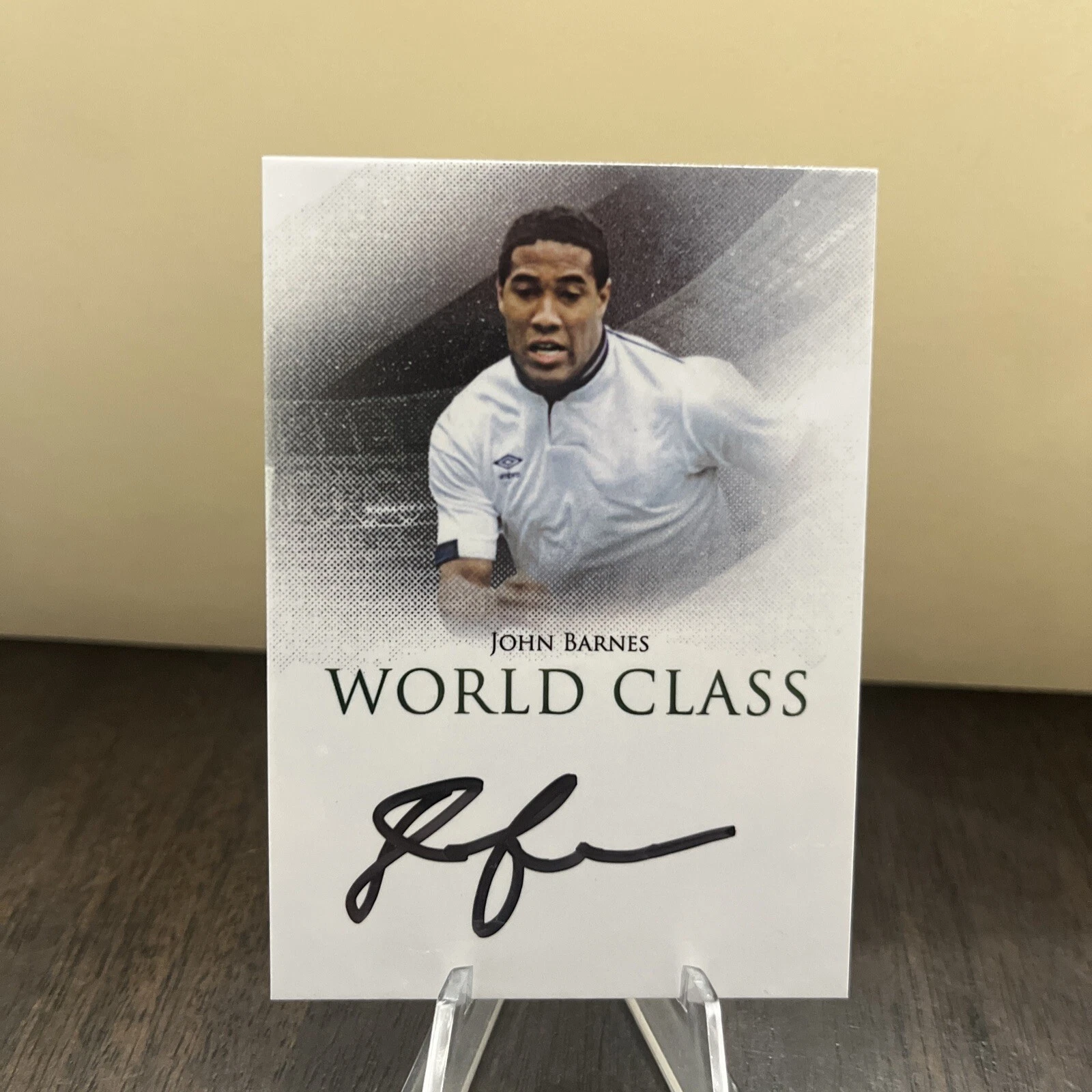 2024 Futera Unique Nostalgia John Barnes World Class Autograph Auto 02/07