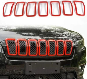 Kit de bisel decorativo de cubierta de parrilla ABS de 7 piezas para Jeep Cherokee 2019+ - Imagen 1 de 6