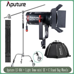 Aputure LS 60d LED Video Light 60W 5600k Daylight +Light Dome mini SE+ C Stand - Picture 1 of 11