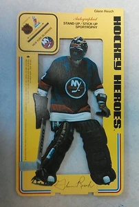 Vintage NHL 1975 New York Islanders GLENN CHICO RESCH 14 Inch Auto Stand Up New - Picture 1 of 3
