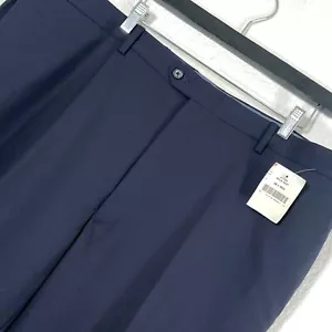 Tommy Hilfiger Nathan Traje 100% Lana Pantalones de Vestir en Azul Marino Para Hombre 43 Sin Dobladillo - Imagen 1 de 10