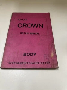 Toyota Crown repair manual Body 1971 Printed in Japan Good Cond. - Picture 1 of 3