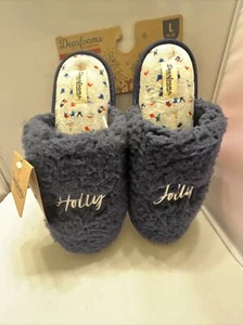 Zapatillas de mujer Dearfoam talla L 9-10 azul acogedor - Imagen 1 de 18