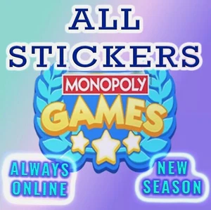 Monopoly Stickers Go 1⭐- 5⭐ (GOLD Stickers Available) CHEAPEST🔥SUPER FAST⚡24/7 - Picture 1 of 1