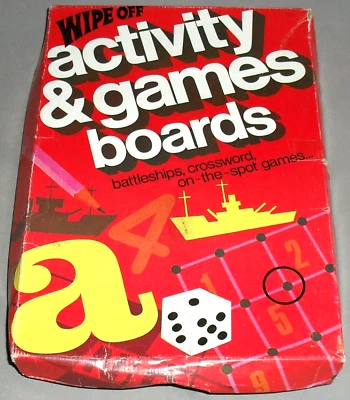 Travel Activity Board Game Whitman Wipe Off Holiday Battleships Strategy 1970s - Image 1 of 4