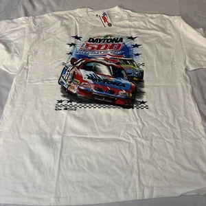 2003 Daytona 500 The Great American Race Chase 2XL White T-Shirt Nascar E9 - Picture 1 of 9
